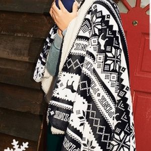 Pink by Victoria secret sherpa blanket
